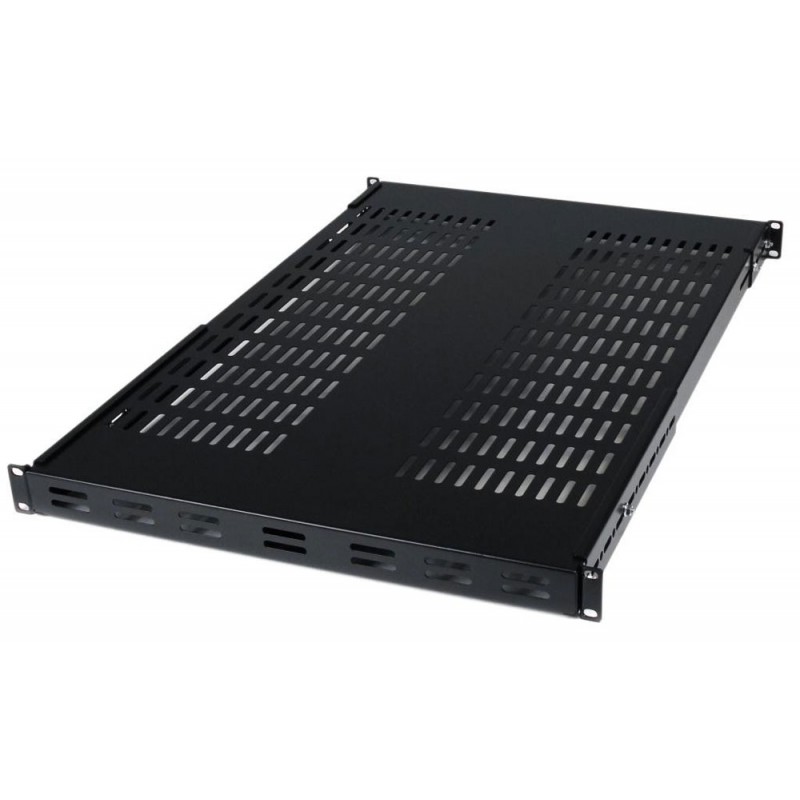 Bandeja Metalica Retractil Teclado Mouse 1 RU 80cm. Profundidad para gabinetes